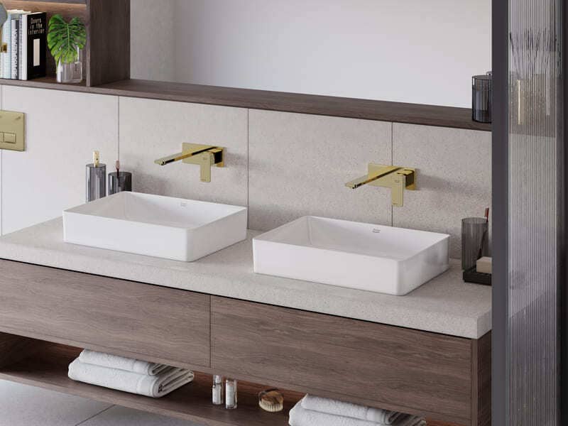 Lavabo đôi cực kỳ tiện lợi cho gia đình đông người