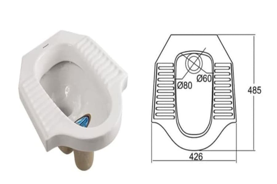 Bồn cầu xổm có giá thành khá rẻ