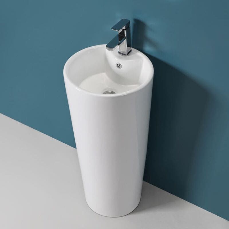 Lavabo trụ đứng mang lại cảm giác mới lạ và đẹp mắt 